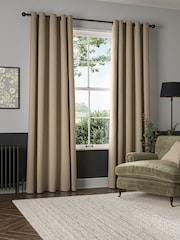 William Morris At Home Chalk Natural Reed Made to Measure Curtains - Image 2 of 9