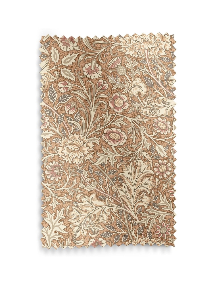 William Morris At Home Terracotta Orange Double Bough Made to Measure Curtains - Image 9 of 9