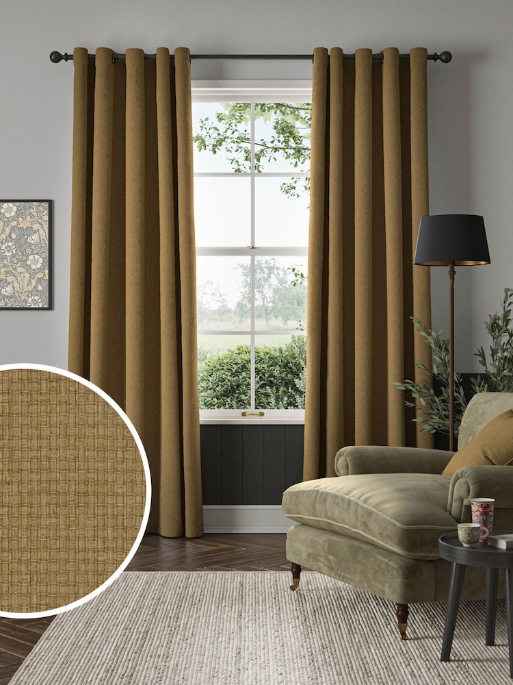 William Morris At Home Barley Natural Reed Made to Measure Curtains - Image 1 of 9
