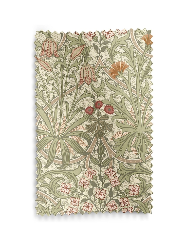 William Morris At Home Fern Green Woodland Weeds Made to Measure Curtains - Image 9 of 9