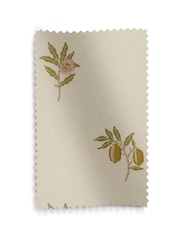 William Morris At Home Natural/Green Fruit Embroidery Made to Measure Curtains - Image 9 of 9