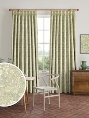 William Morris At Home Apple Green Double Bough Made to Measure Curtains - Image 1 of 9