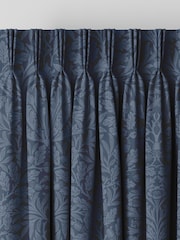 William Morris At Home Midnight Blue Acorn Velvet Made to Measure Curtains - Image 5 of 9