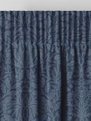 William Morris At Home Midnight Blue Acorn Velvet Made to Measure Curtains - Image 6 of 9