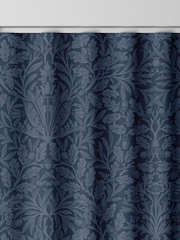 William Morris At Home Midnight Blue Acorn Velvet Made to Measure Curtains - Image 8 of 9