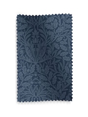 William Morris At Home Midnight Blue Acorn Velvet Made to Measure Curtains - Image 9 of 9