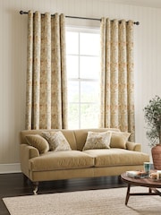 William Morris At Home Honey Orange Iris Made to Measure Curtains - Image 2 of 9