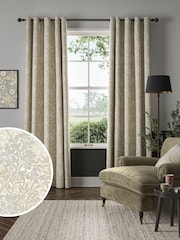 William Morris At Home Barley Grey Foliage Made to Measure Curtains - Image 1 of 9