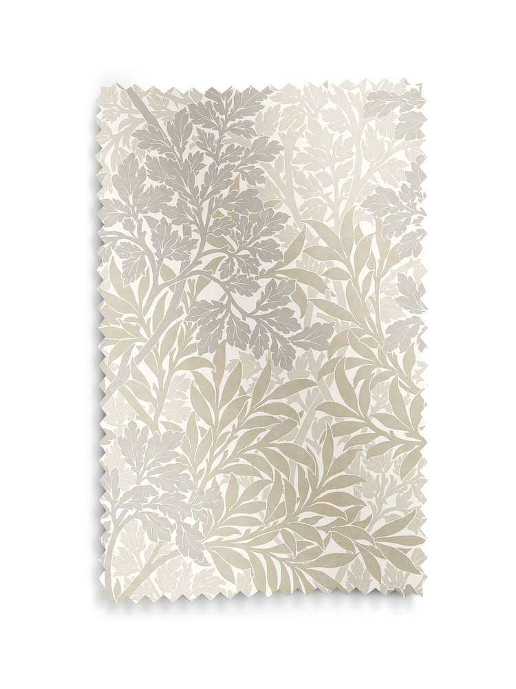 William Morris At Home Barley Grey Foliage Made to Measure Curtains - Image 9 of 9