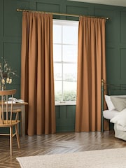 William Morris At Home Terracotta Orange Reed Made to Measure Curtains - Image 2 of 9