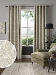 William Morris At Home Natural Double Bough Made to Measure Curtains - Image 1 of 9