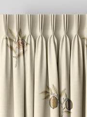William Morris At Home Natural Fruit Embroidery Made to Measure Curtains - Image 5 of 9