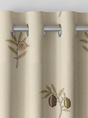William Morris At Home Natural Fruit Embroidery Made to Measure Curtains - Image 7 of 9