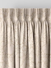 William Morris At Home Cloud Cream Compton Silhouette Velvet Made to Measure Curtains - Image 5 of 9