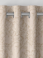 William Morris At Home Cloud Cream Compton Silhouette Velvet Made to Measure Curtains - Image 7 of 9