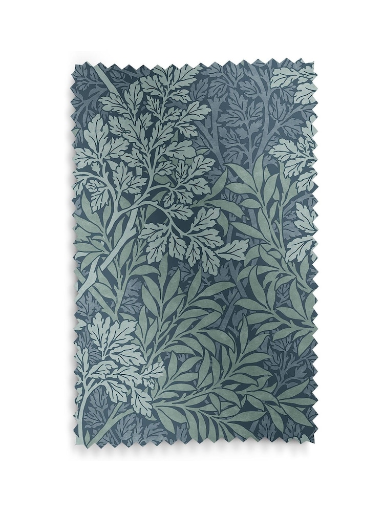 William Morris At Home Indigo Blue Foliage Made to Measure Curtains - Image 9 of 9