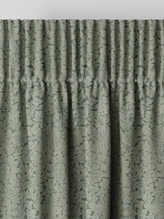 William Morris At Home Eucalyptus Green Bird and Anemone Woven Made to Measure Curtains - Image 6 of 9