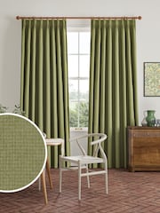 William Morris At Home Lichen Green Reed Made to Measure Curtains - Image 1 of 9