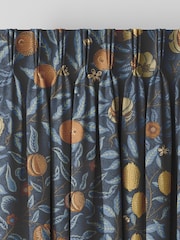 William Morris At Home Midnight Blue Fruit Velvet Made to Measure Curtains - Image 5 of 9