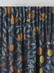 William Morris At Home Midnight Blue Fruit Velvet Made to Measure Curtains - Image 6 of 9