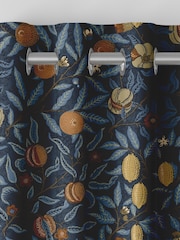 William Morris At Home Midnight Blue Fruit Velvet Made to Measure Curtains - Image 7 of 9