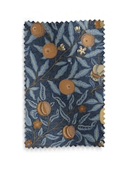 William Morris At Home Midnight Blue Fruit Velvet Made to Measure Curtains - Image 9 of 9