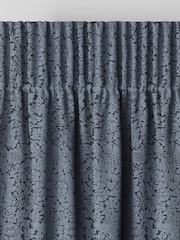 William Morris At Home Midnight Blue Bird and Anemone Woven Made to Measure Curtains - Image 6 of 9