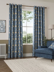 William Morris At Home River Blue Iris Made to Measure Curtains - Image 2 of 9