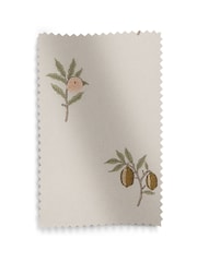 William Morris At Home Natural/Sage Green Fruit Embroidery Made to Measure Curtains - Image 9 of 9