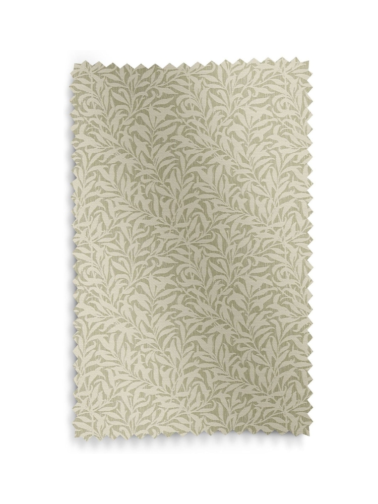 William Morris At Home Lichen Green Willow Bough Woven Made to Measure Curtains - Image 9 of 9