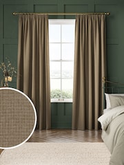 William Morris At Home Mushroom Natural Reed Made to Measure Curtains - Image 1 of 9