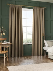 William Morris At Home Mushroom Natural Reed Made to Measure Curtains - Image 2 of 9