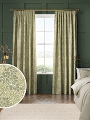 William Morris At Home Fern Green Foliage Made to Measure Curtains - Image 1 of 9