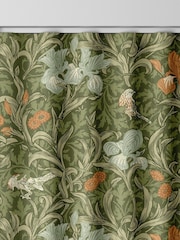 William Morris At Home Moss Green Iris Made to Measure Curtains - Image 8 of 9