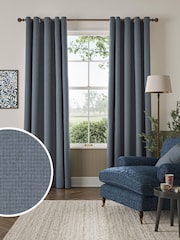 William Morris At Home River Blue Reed Made to Measure Curtains - Image 1 of 9