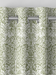 William Morris At Home Sage Green Brother Rabbit Woven Made to Measure Curtains - Image 7 of 9