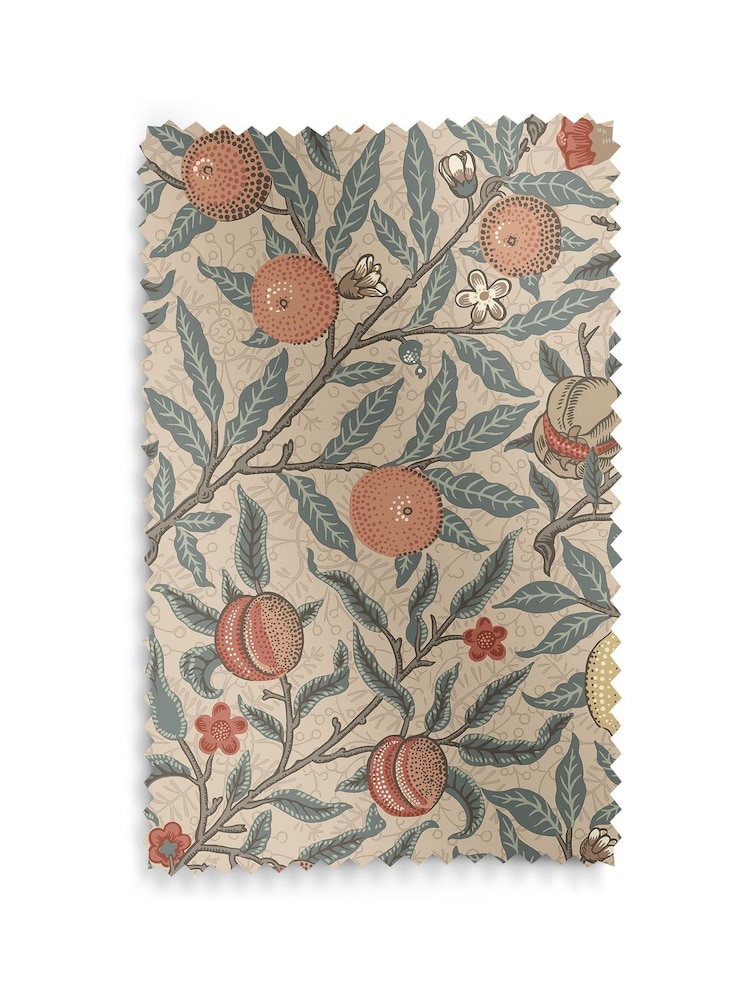 William Morris At Home Clay Natural Fruit Made to Measure Curtains - Image 9 of 9