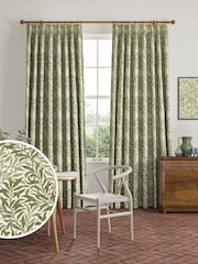 William Morris At Home Moss Green Willow Bough Made to Measure Curtains - Image 1 of 9