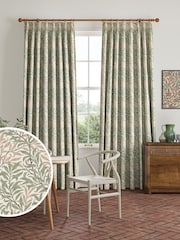 William Morris At Home Sage Green Willow Bough Made to Measure Curtains - Image 1 of 9