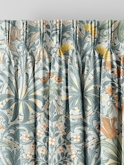 William Morris At Home Blue Woodland Weeds Made to Measure Curtains - Image 5 of 9