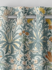 William Morris At Home Blue Woodland Weeds Made to Measure Curtains - Image 7 of 9
