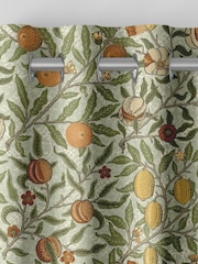 William Morris At Home Lichen Green Fruit Made to Measure Curtains - Image 7 of 9