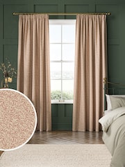 William Morris At Home Brick Orange Willow Bough Woven Made to Measure Curtains - Image 1 of 9