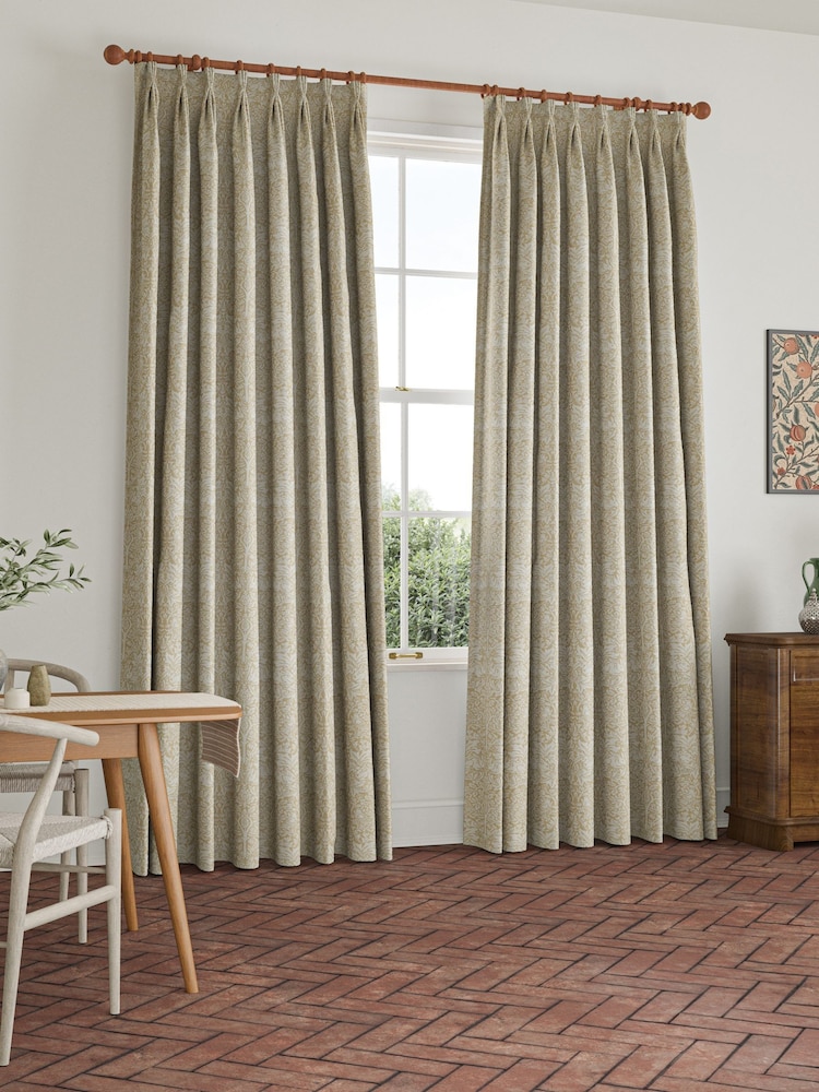William Morris At Home Oat Natural Brother Rabbit Woven Made to Measure Curtains - Image 2 of 9