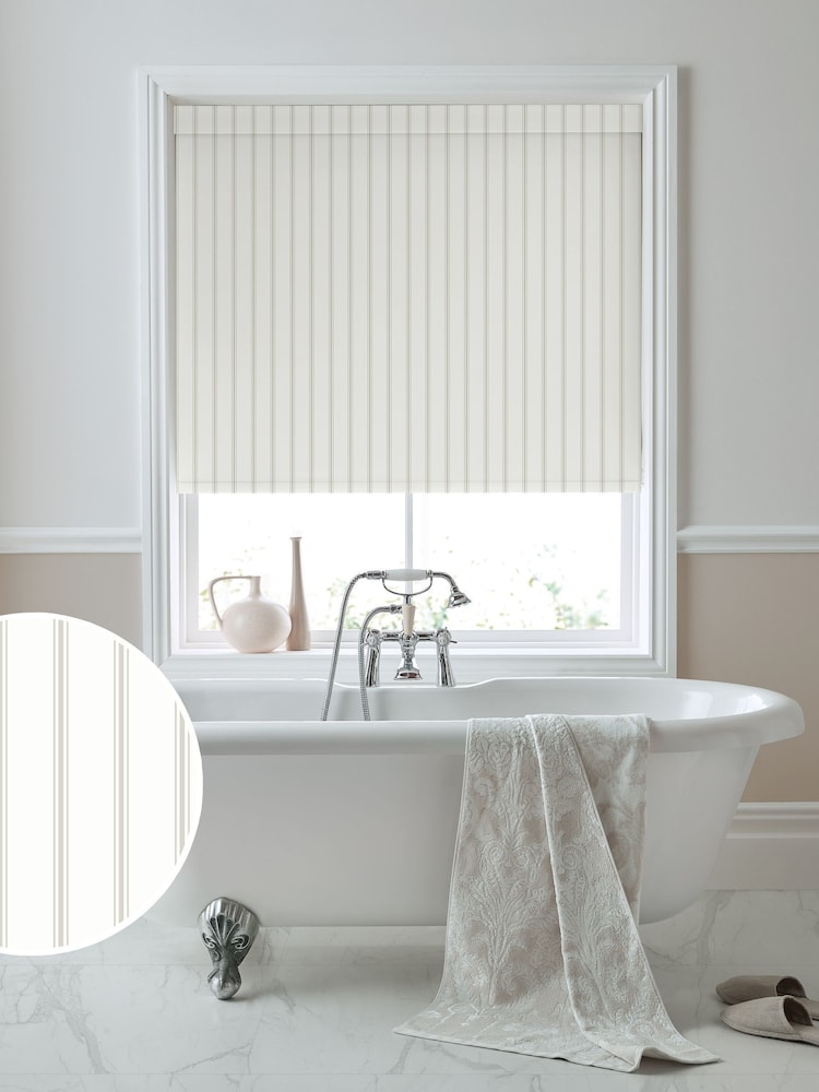 Laura Ashley Natural Farnworth Made to Measure Roller Blind - Image 1 of 6