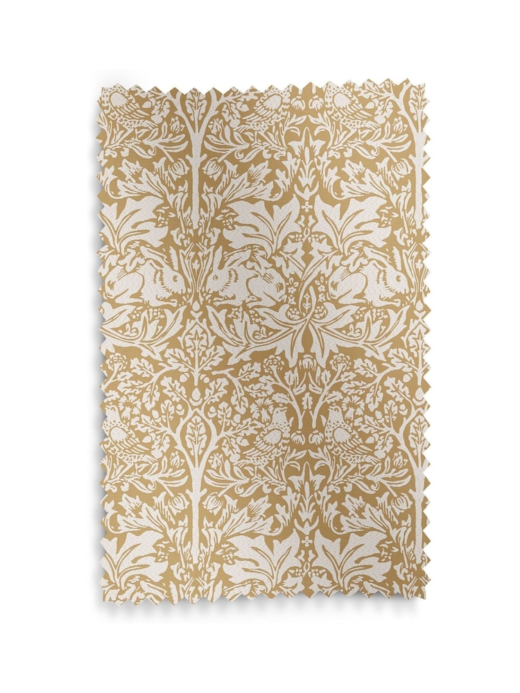 William Morris At Home Honey Orange Brother Rabbit Woven Made to Measure Curtains - Image 9 of 9