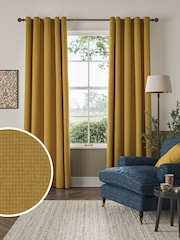 William Morris At Home Sunflower Yellow Reed Made to Measure Curtains - Image 1 of 9