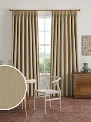 William Morris At Home Oat Natural Reed Made to Measure Curtains - Image 1 of 9
