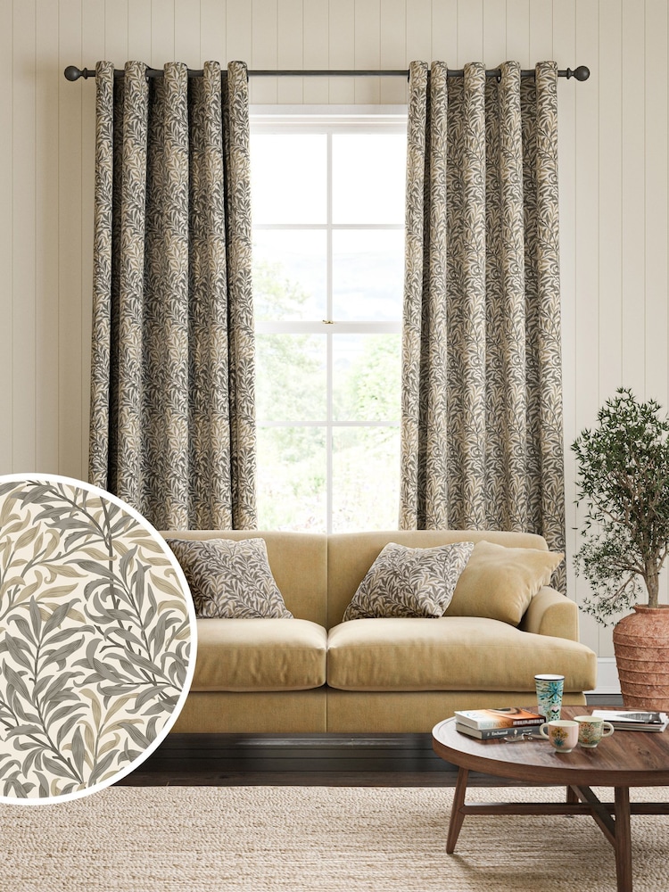 William Morris At Home Natural Willow Bough Made to Measure Curtains - Image 1 of 9