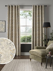 William Morris At Home Barley Grey Woodland Weeds Made to Measure Curtains - Image 1 of 9